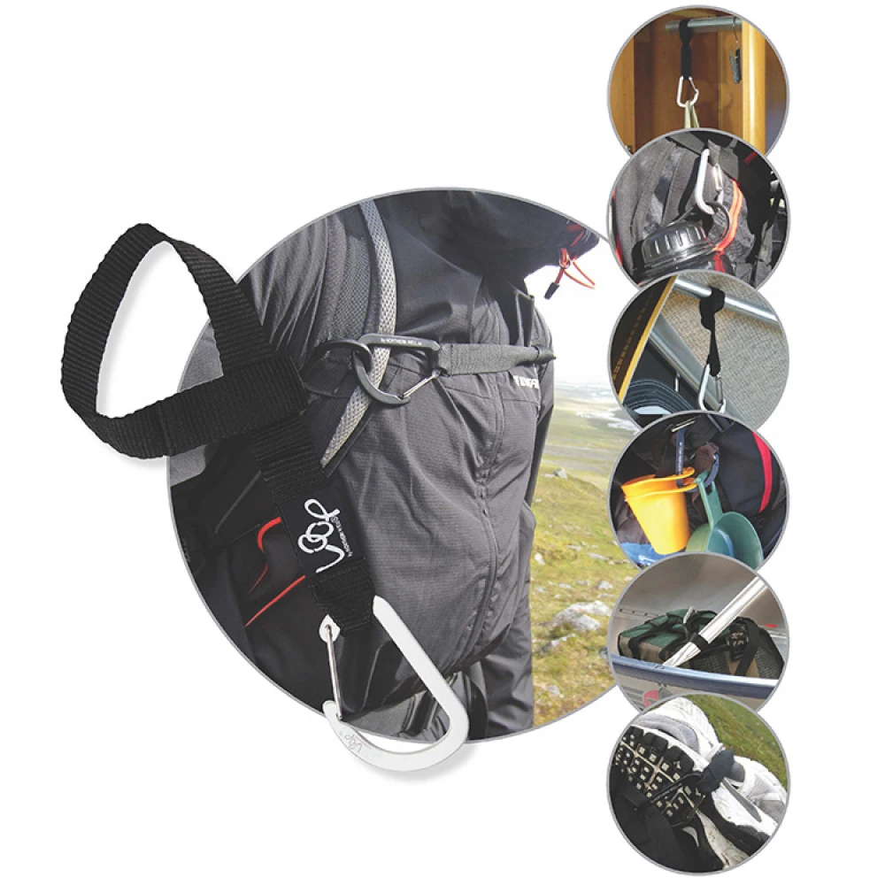 Loop Fastening Strap With Carabiner 2-pack - Image 3