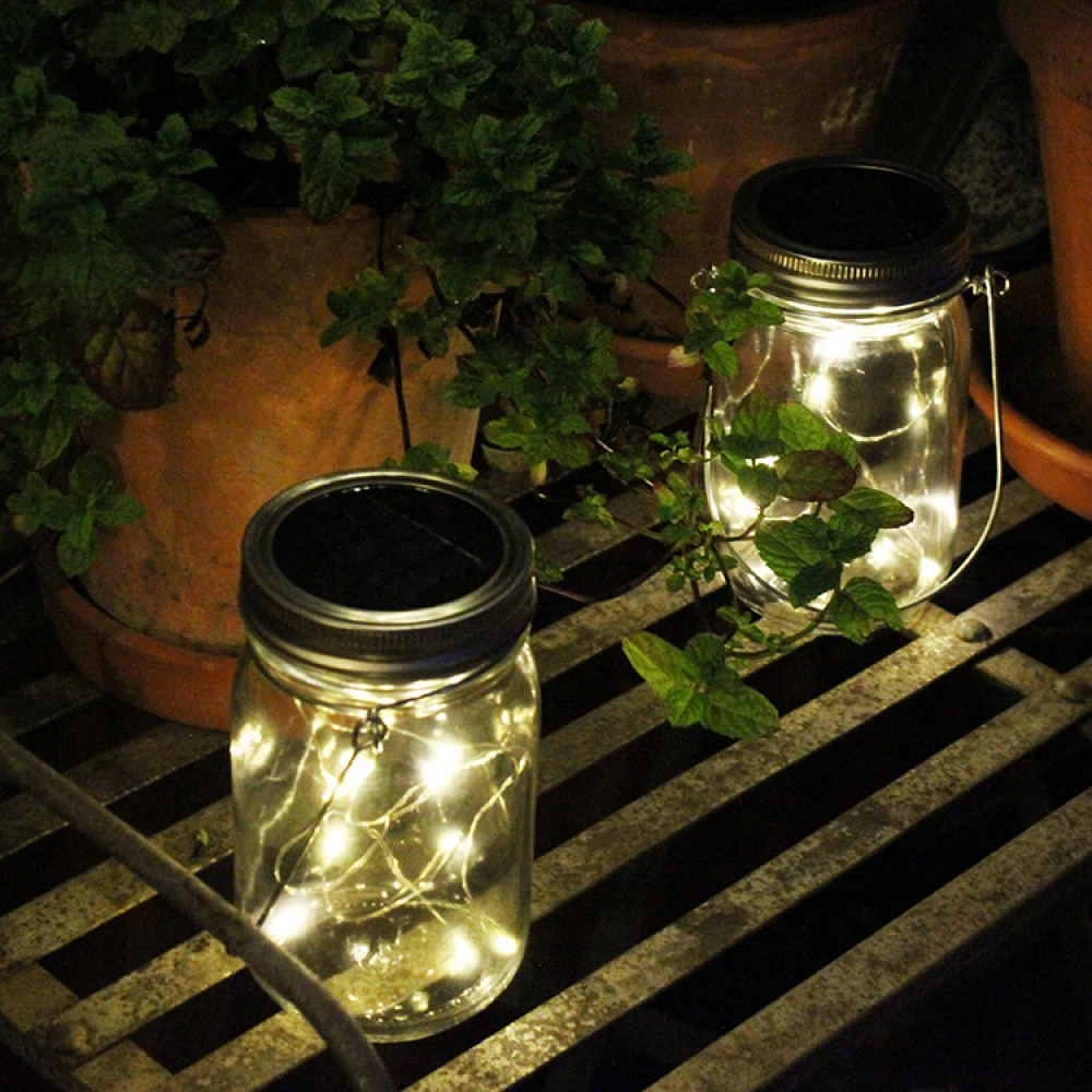 Solar-powered Glass Lantern - Image 2