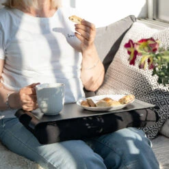 Lap Tray With Rubber Surface