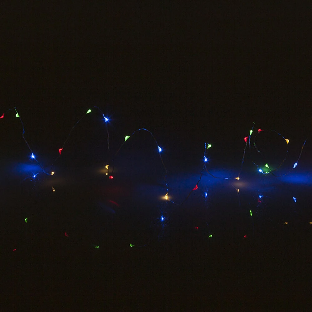 Solar-powered String Lights With Coloured Lamps - Image 4