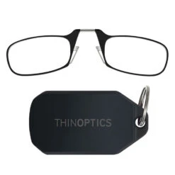 Foldable Reading Glasses With A Keyring, Black