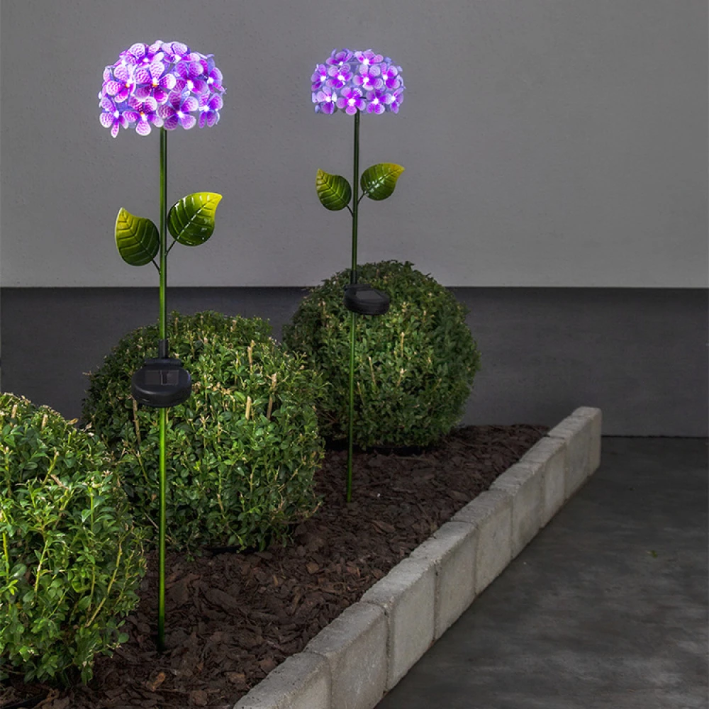 Solar Cell Flower On A Stick, Hydrangea - Image 4