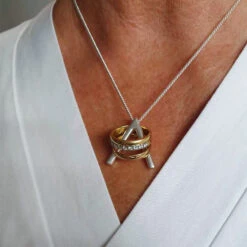 Necklace With Ring Holder, Ringholder Original