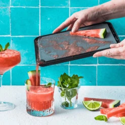 Plastic Cutting Board With Fold-up Edge