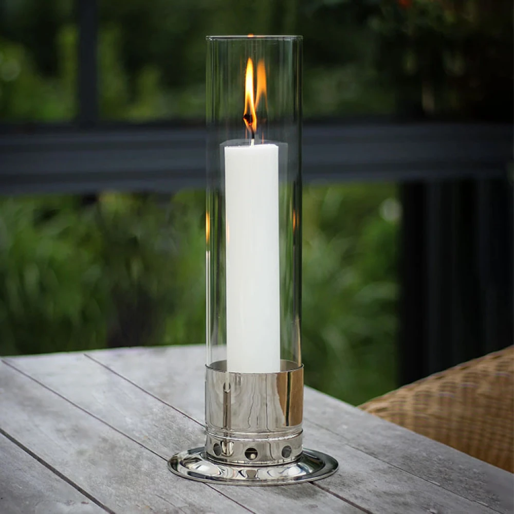 Candle Holder With Storm Glass, Large - Image 2